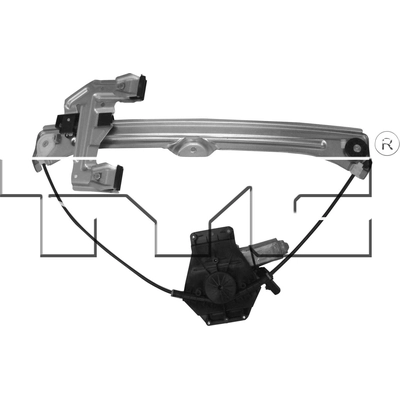 Window Reg With Motor by TYC - 660341 pa2