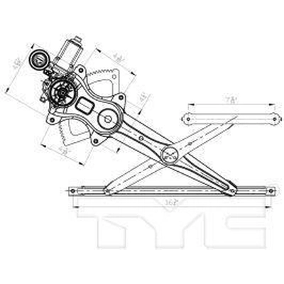 Window Reg With Motor by TYC - 660407 pa1