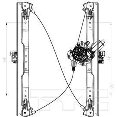 Window Reg With Motor by TYC - 660426 pa9