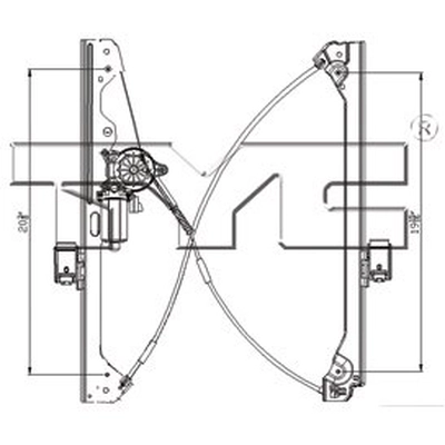 Window Reg With Motor by TYC - 660507 pa1