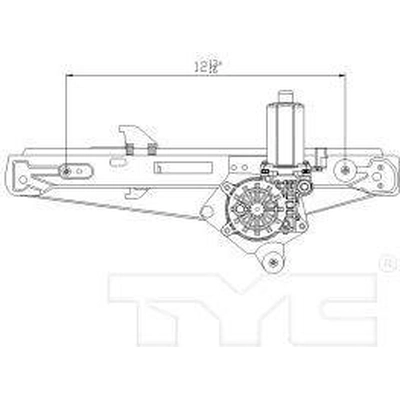 Window Reg With Motor by TYC - 660541 pa3
