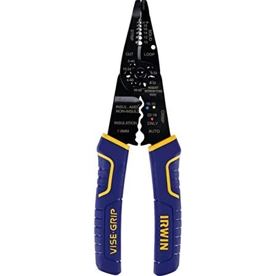 IRWIN - 2078309 - VISE-GRIP Wire Stripping Tool / Wire Cutter, 8 inch, Cuts 10-22 AWG, ProTouch Grip pa5