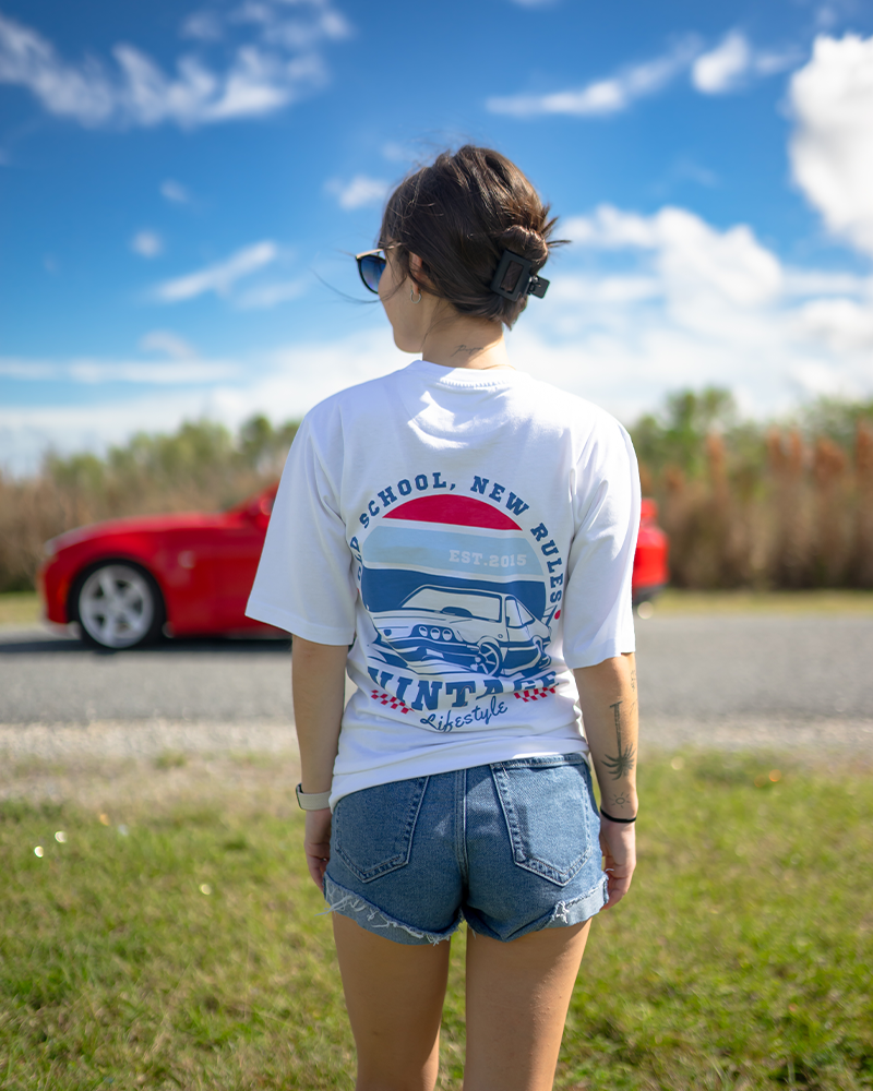 Women's Vintage Car Lifestyle T-shirt