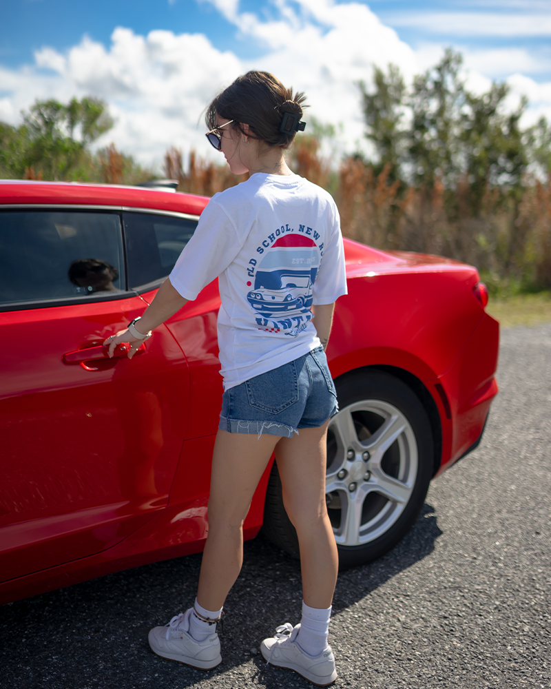 Women's Vintage Car Lifestyle T-shirt