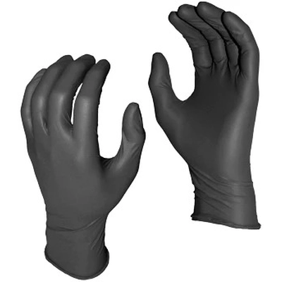 WATSON GLOVES - 5555PFXL - Mil Black Nitrile Gloves X-L pa1