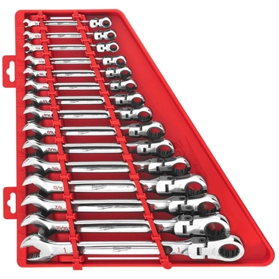 MILWAUKEE - 48-22-9413 - Flex Head Ratcheting Combination Wrench Set pa1