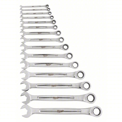 MILWAUKEE - 48-22-9416 - Ratcheting Combination Wrench Set pa1