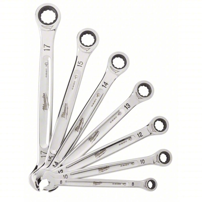 MILWAUKEE - 48-22-9506 - Ratcheting Combination Wrench Set - Metric pa3