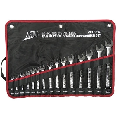 ATD - 1115 - Metric Raised Panel Combination Wrench Set pa2