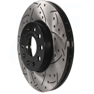 SEVENTEEN - Rrrorooly R1 Concepts Slotted Black Disc Brake Rotor Set Front 1989