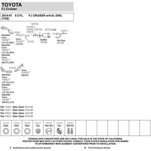 WALKER USA - 36454 - Spring And Bolt Kit