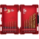 Purchase Top-Quality MILWAUKEE - 48-89-4630 - 15-Piece SHOCKWAVE™ RED HELIX™ Titanium 1/4" Hex Shank Fractional Drill Bit Set pa1