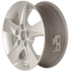 Purchase Top-Quality 16x6.5 5-Spoke Silver Alloy Factory Wheel - ALY70806U20 pa1