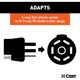 Purchase Top-Quality 4-Way Flat To 7-Way Round RV Blade Wiring Adapter by CURT MANUFACTURING - 57185 pa4