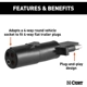 Purchase Top-Quality 4-Way Round To 4-Way Flat Wiring Adapter by CURT MANUFACTURING - 58414 pa4