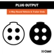 Purchase Top-Quality 4-Way Round Wiring Connector by CURT MANUFACTURING - 58671 pa4