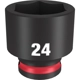 Purchase Top-Quality MILWAUKEE - 49-66-6147 - Impact Duty 3/8"Drive 24MM Standard 6 Point Socket pa1