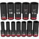 Purchase Top-Quality MILWAUKEE - 49-66-7011 - 1/2" Drive SAE Deep Socket Set pa1