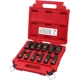 Purchase Top-Quality MILWAUKEE - 49-66-7011 - 1/2" Drive SAE Deep Socket Set pa4