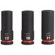 Purchase Top-Quality MILWAUKEE - 49-66-7025 - 1/2" Drive Metric Deep Socket Set pa1
