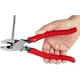 Purchase Top-Quality 9" Dipped Handle Flat Grip/Cut Round Jaws Fish Tape Puller Crimper Linemans Pliers by MILWAUKEE - 48-22-6100 pa4