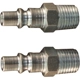 Purchase Top-Quality A-Style 1/4" (M) NPT 34 CFM Steel Quick Coupler Plug by MILTON INDUSTRIES INC - 777 pa6