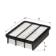 Purchase Top-Quality HENGST FILTER - E1102L - Air Filter Insert pa2