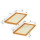 Purchase Top-Quality HENGST FILTER - E1249L2 - Filtre à air Insert pa2