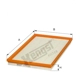 Purchase Top-Quality HENGST FILTER - E1332L - Air Filter Insert pa2