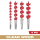 Purchase Top-Quality MILWAUKEE - 48-13-4000 - 6-1/2" Spur Auger Bit Set pa3