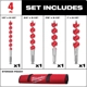 Purchase Top-Quality MILWAUKEE - 48-13-4000 - 6-1/2" Spur Auger Bit Set pa4