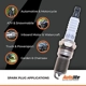Purchase Top-Quality AUTOLITE - XP104 - Autolite Iridium XP Plug pa7