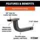 Purchase Top-Quality Ball Mount by CURT MANUFACTURING - 45000 pa6