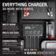 Purchase Top-Quality NOCO BOOST - GENIUS2X4 - 8 Amp (2Amp Per Bank), 6V and 12V, 4-Bank Car Battery Charger & Maintainer pa4