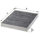 Purchase Top-Quality HENGST FILTER - E1910LC - Cabin Air Carbon Filter pa2