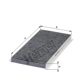 Purchase Top-Quality HENGST FILTER - E1918LC - Cabin Air Carbon Filter pa1
