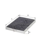 Purchase Top-Quality HENGST FILTER - E4931LC - Cabin Air Carbon Filter pa2