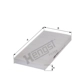 Purchase Top-Quality HENGST FILTER - E972LI - Cabin Air Pollen Filter pa2