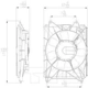 Purchase Top-Quality Condenser Fan Assembly by TYC - 611350 pa12