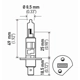 Purchase Top-Quality HELLA - H1-100WTB - Light Bulb pa2