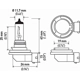 Purchase Top-Quality Cornering Light by HELLA - H11TB pa6