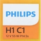 Purchase Top-Quality Cornering Light by PHILIPS - H1C1 pa101
