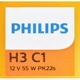 Purchase Top-Quality Cornering Light by PHILIPS - H3C1 pa1