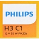 Purchase Top-Quality Cornering Light by PHILIPS - H3C1 pa22