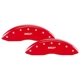 Purchase Top-Quality MGP CALIPER COVERS - 10250SMGPRD - Gloss Red Caliper Covers with MGP Engraving pa1