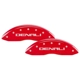 Purchase Top-Quality MGP CALIPER COVERS - 34218SDNLRD - Gloss Red Caliper Covers with Denali Engraving pa1