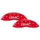 Purchase Top-Quality Disc Brake Caliper Cover by MGP CALIPER COVERS - 34218SGMCRD pa1