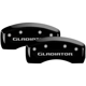 Purchase Top-Quality MGP CALIPER COVERS - 42021SGLDBK - Gloss Black Caliper Covers with Gladiator Engraving pa2