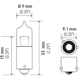 Purchase Top-Quality HELLA - H21W - Light Bulb pa2