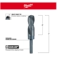 Purchase Top-Quality MILWAUKEE - 48-89-2756 - 1-1/8" Black Oxide Drill Bit pa4